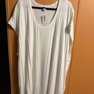 NWT old navy women’s 4x white casual oversized shirt top new